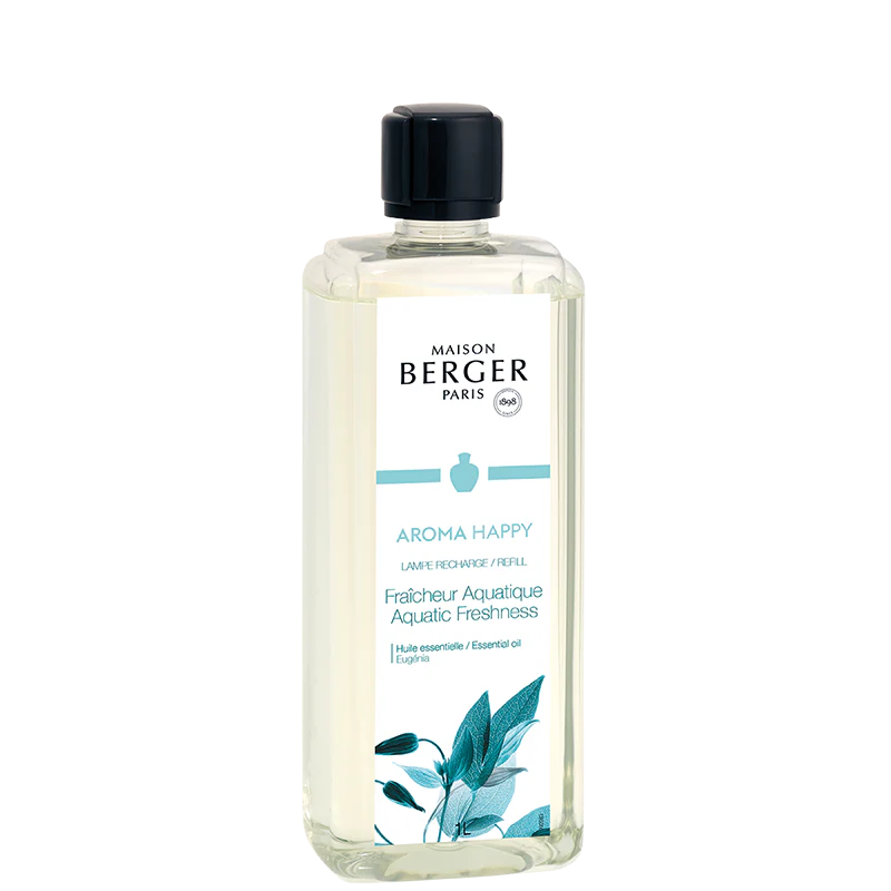 Aroma Happy Aquatic Freshness - Lampe Maison Berger Fragrance - 1 Litre