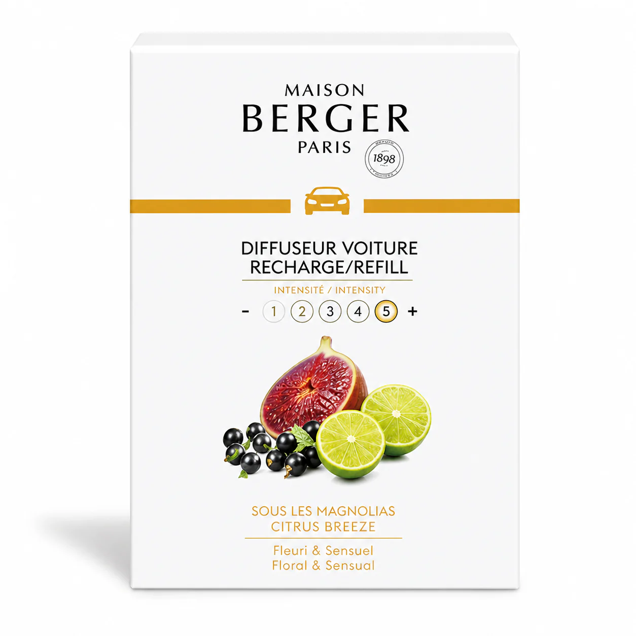 CITRUS BREEZE Car Fragrance Refill - Set of 2 Discs by Maison Berger