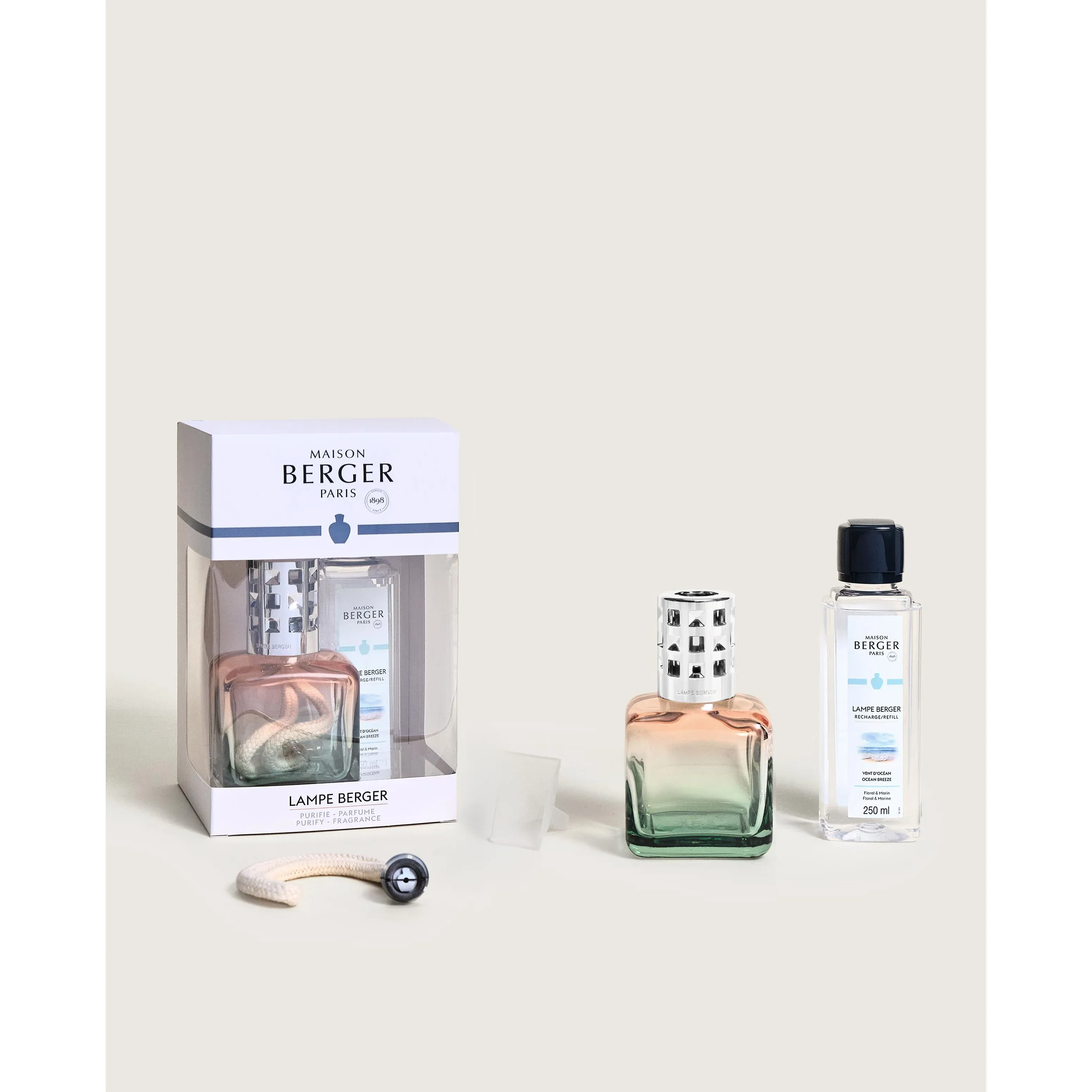 ICE CUBE Green and Peach Ombre Lampe Gift Set by Maison Berger - Image 5