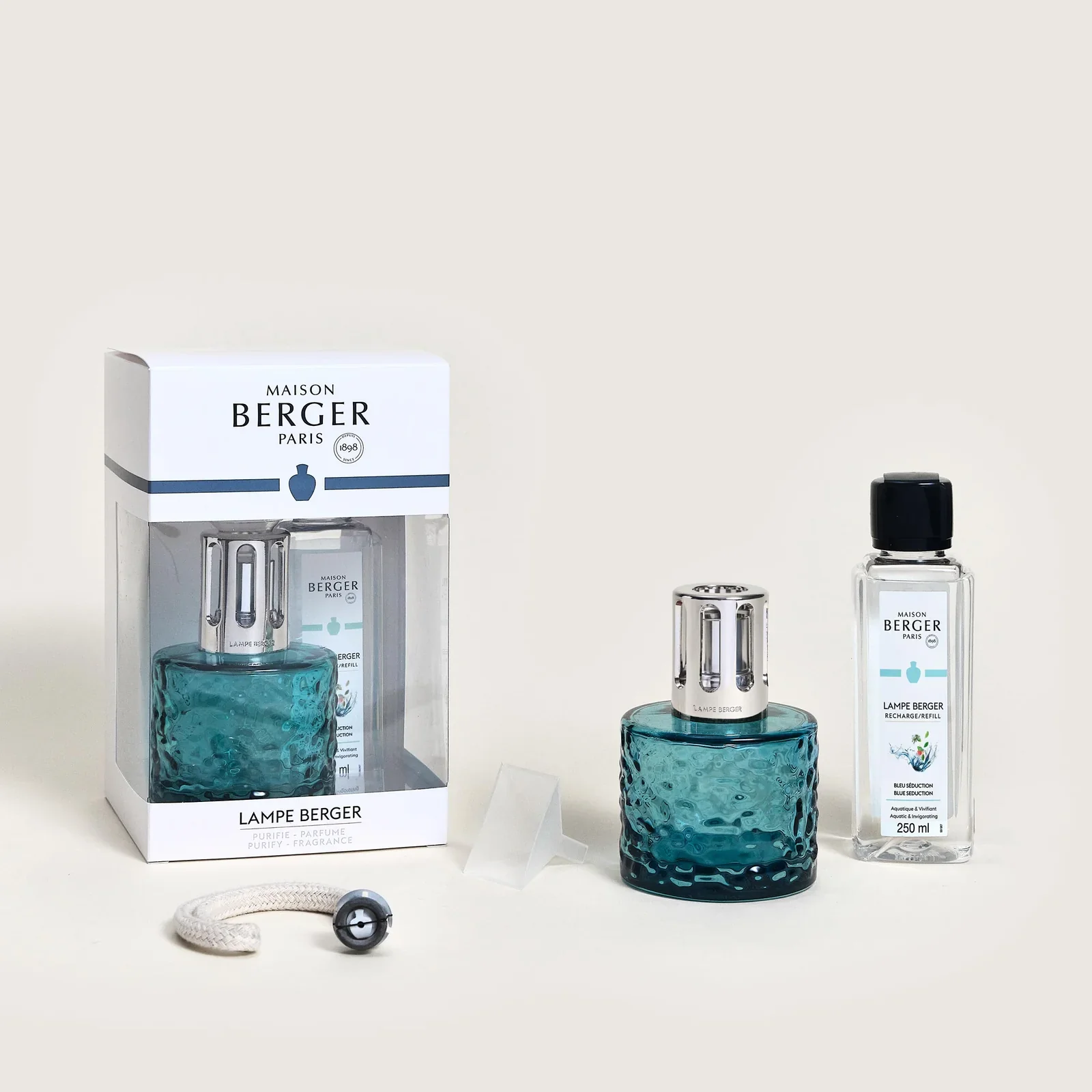 MIRAGE Azure Blue Lampe Gift Set By Maison Berger - Image 4