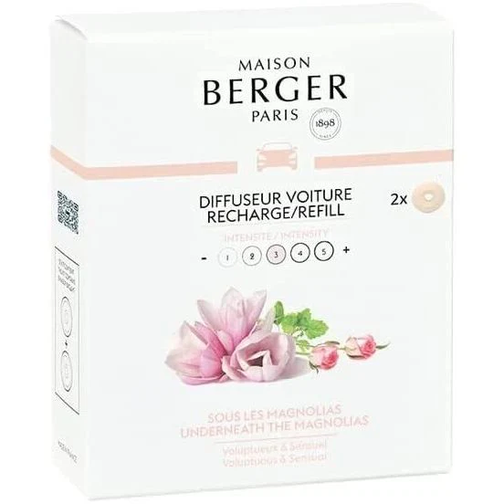 UNDERNEATH THE MAGNOLIAS Car Fragrance Refill - Set of 2 Discs by Maison Berger